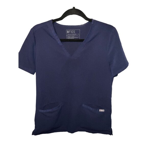 FIGS Casma Scrub Top Navy sz. Small - Picture 1 of 8